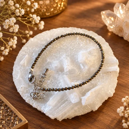 2mm Pyrite Bracelet